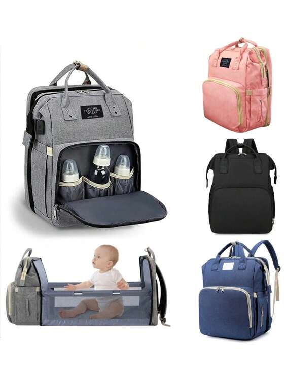 🎒 Mochila Maternidade Impermeável com Trocador