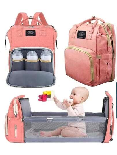 🎒 Mochila Maternidade Impermeável com Trocador
